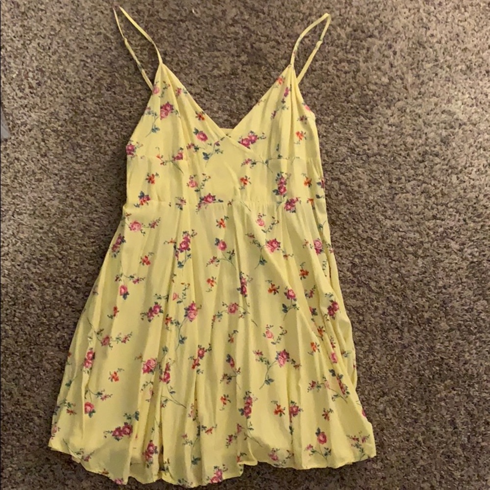 Yellow Floral Dress Tessa Young